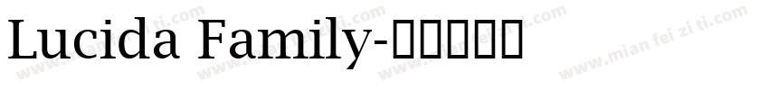 Lucida Family字体转换